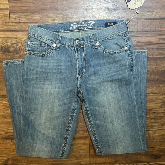 New Men’s Seven 7 Boot Cut Jeans Size 32x32 - Picture 8 of 16